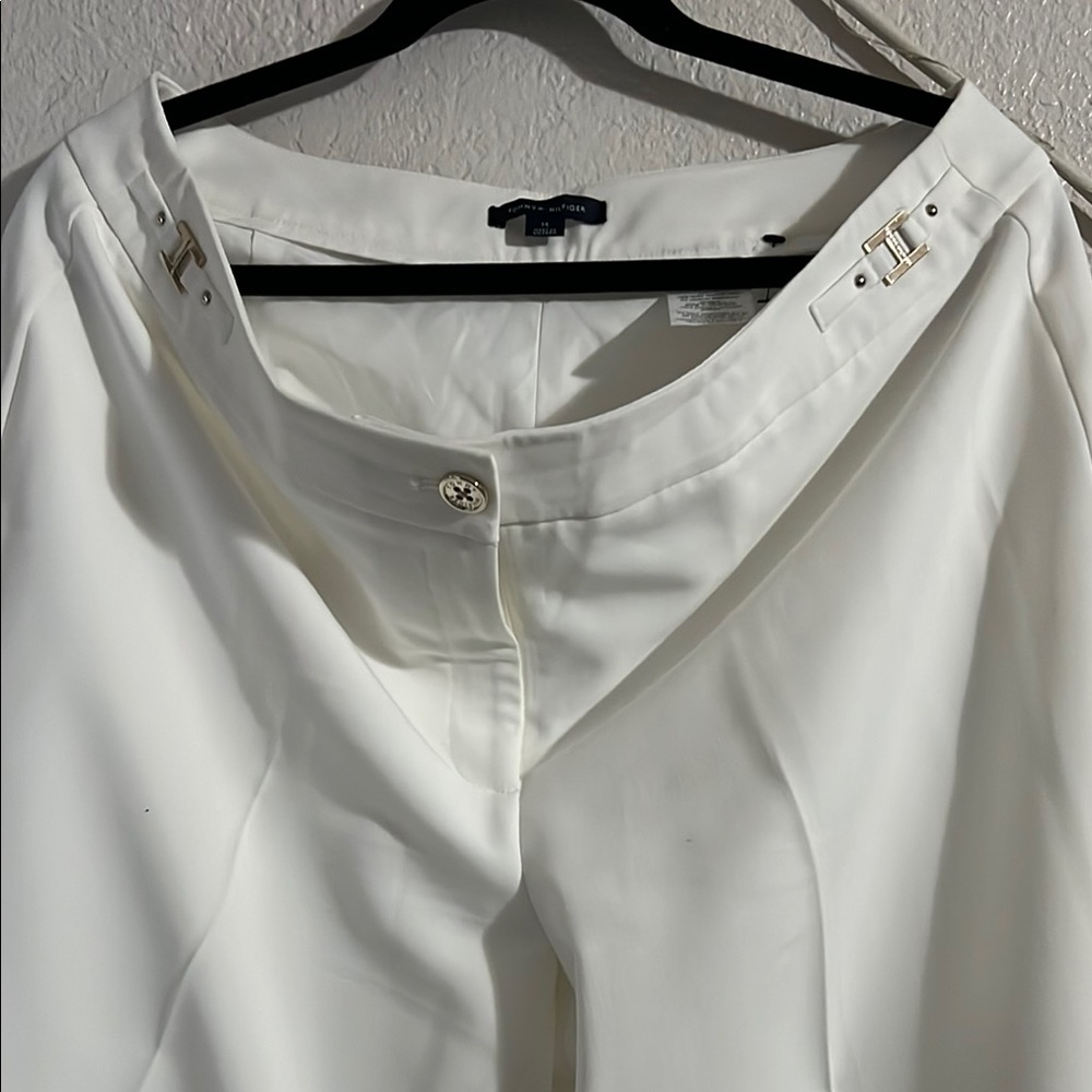 Tommy Hilfiger Women's High Rise White Jeans
